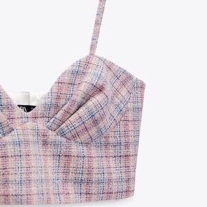 Zara Corset Crop Top 🍬